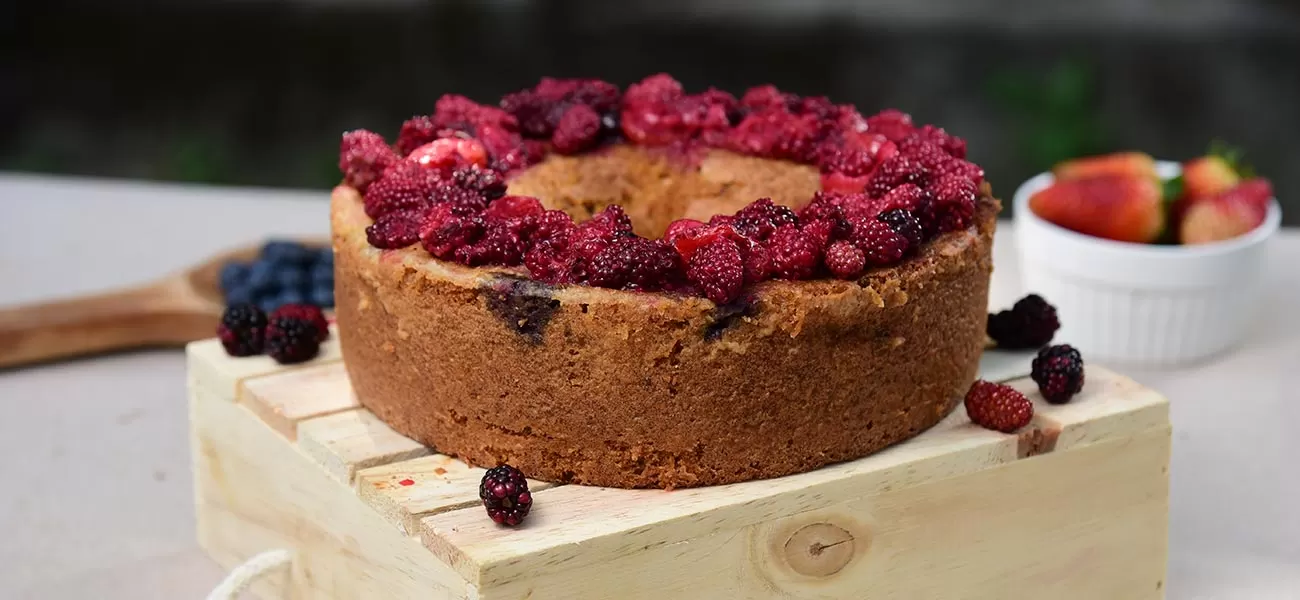 Torta de frutos rojos